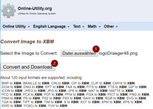 Online PNG to XBM Converter