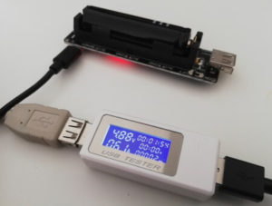 Batterieshield LiPo 18650 ermitteln des Ladestrom mit einem USB Tester