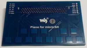 Piano Erweiterungskarte für den BBC micro:bit (Rückseite)