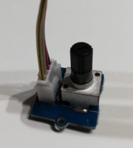Grove - Rotary Angle Sensor, Stecker und Drehknauf