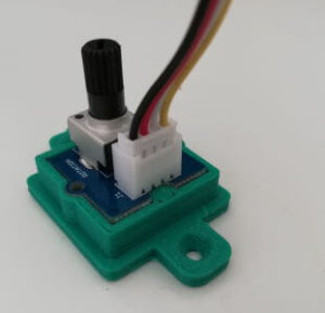Montageplatte für den Rotary Angle Sensor aus dem 3D Drucker