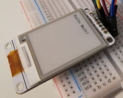 1,54 Zoll E-Paper Display am Arduino UNO
