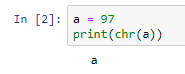 Python3 - Umwandeln von Zahlencodes zu ASCII Zeichen