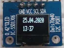 0,42 Zoll OLED Display mit I2C Schnittstelle für den Arduino