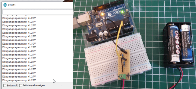 DIY voltage sensor on Arduino UNO