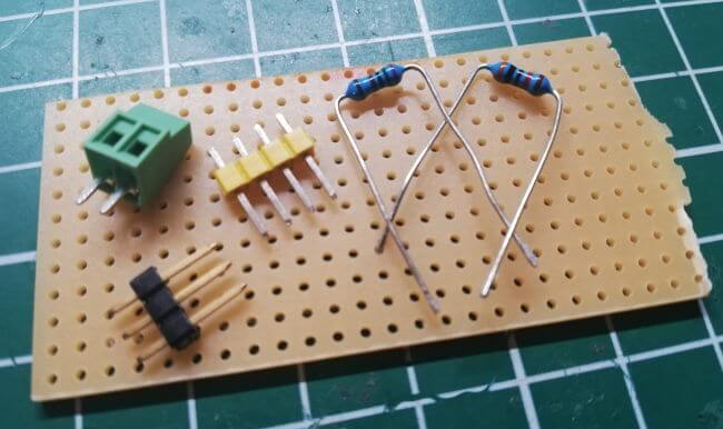 Components for the DIY voltage sensor