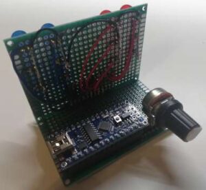 Schritt 5 - Arduino Nano & Drehpotentiometer auf Lochrasterplatine
