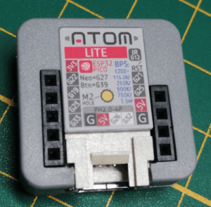 Rückseite des Microcontrollers M5Stack ATOM Lite