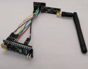 Arduino Nano V3 mit angeschlossenem nRFL01 Modul
