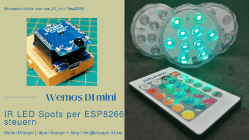 IR LED Spots per ESP8266 steuern