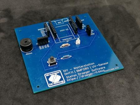 Circuit board of the DIY weather station V2 (without sensors)