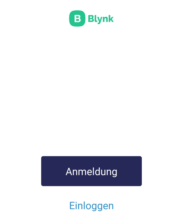Blynk IoT - Startseite