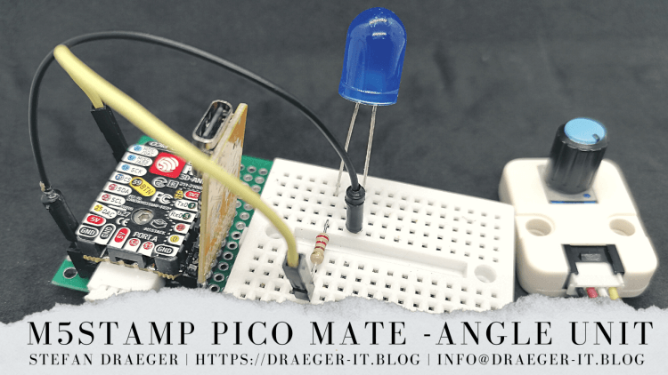 M5Stamp Pico Mate mit Angle UNIT & LED