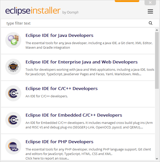 Eclipse installer mit Oomph
