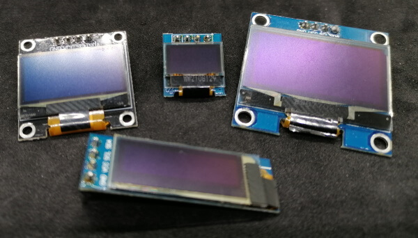 Auswahl an OLED Displays für den Arduino, ESPx und Raspberry Pi