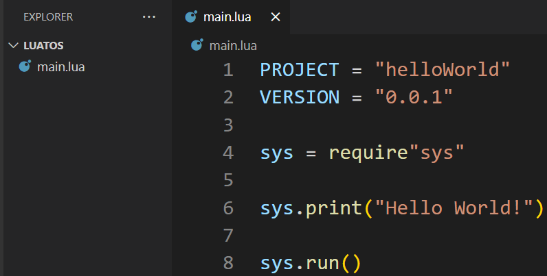 Programm "Hello World!" in Visual Studio Code