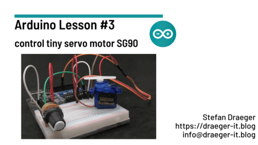 Arduino Lesson #3 - control tiny servo motor SG90