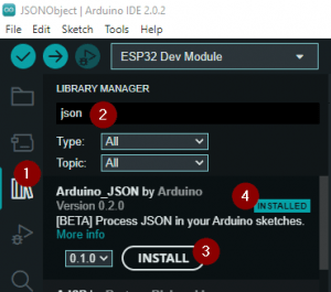 JSON-Format zur Datenübertragung zwischen zwei Mikrocontroller ...