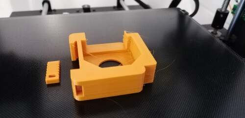 3D gedruckter Hutschienenadapter