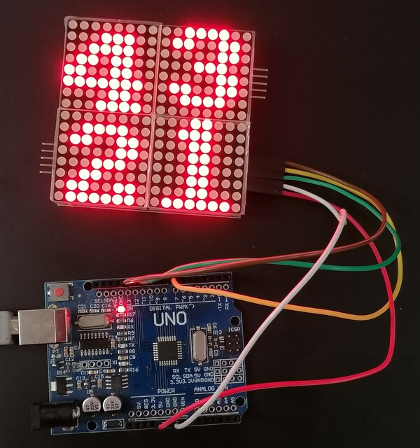 16x16 LED Matrix am Arduino UNO