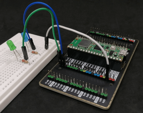 Schaltung - Raspberry Pi Pico mit zwei LEDs