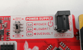 Schalter zum aktivieren / deaktivieren der externen Stromquelle