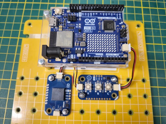 Aufbau der Schaltung - Fang den Regentropfen am Arduino UNO R4 WiFi