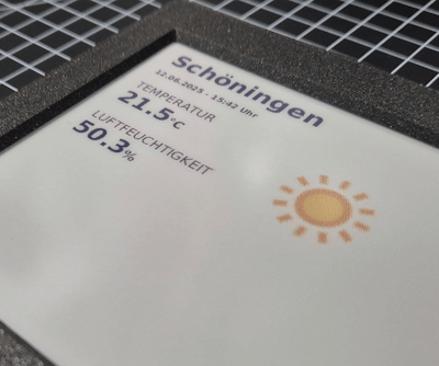 Inkplate 6Inch ePaperDisplay - Sicht aus jedem Winkel möglich