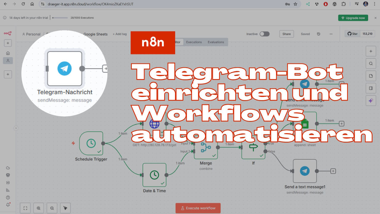 n8n Tutorial: Telegram-Bot einrichten und Workflows automatisieren