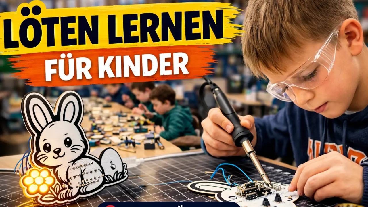 Osterhasen-Lötkit im JFZ Schöningen – Technik trifft Osterstimmung
