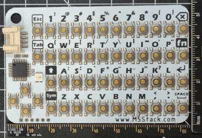 Abmasse alte CardKB I2C Unit von M5Stack