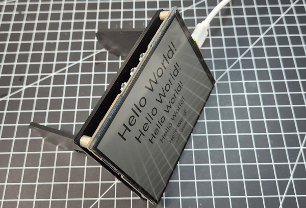 Ausgabe von Hello World auf dem RLCD Display des ESP32-S3 von Waveshare #3