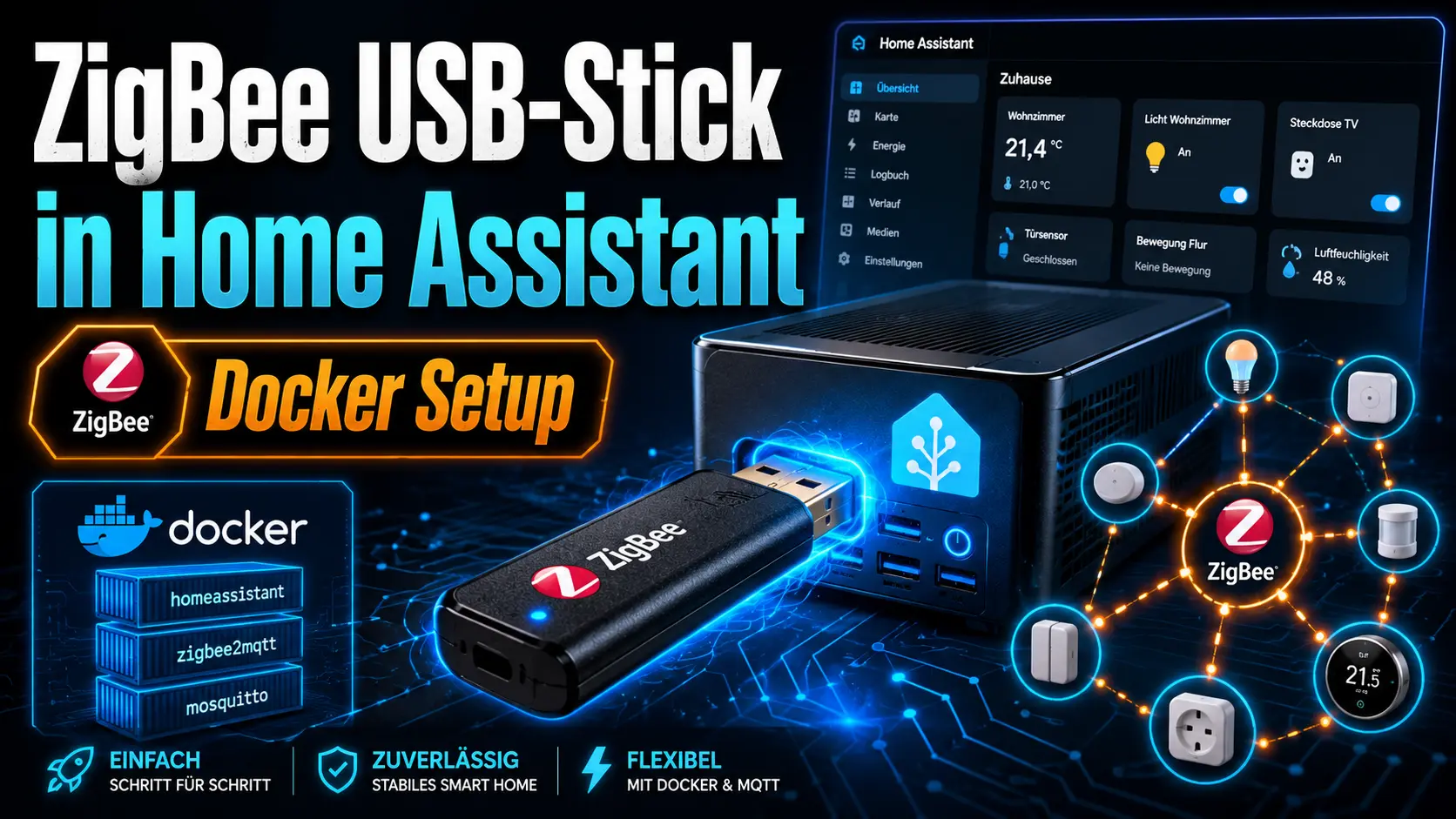 ZigBee USB-Stick unter Home Assistant mit Docker einrichten