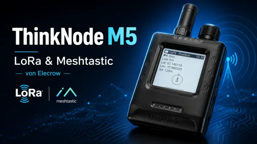 Thumbnail zum Blogbeitrag über den ThinkNode M5 von Elecrow mit LoRa und Meshtastic