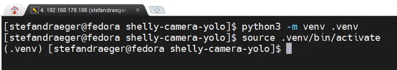 virtuelle Umgebung für Python erstellen und aktivieren