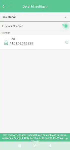 Eseesmart Smart-Padlock via Bluetooth gefunden