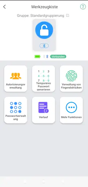 Fingerabdruck registrieren Step #1 - Auswahl von Verwaltung von Fingerabdrücken