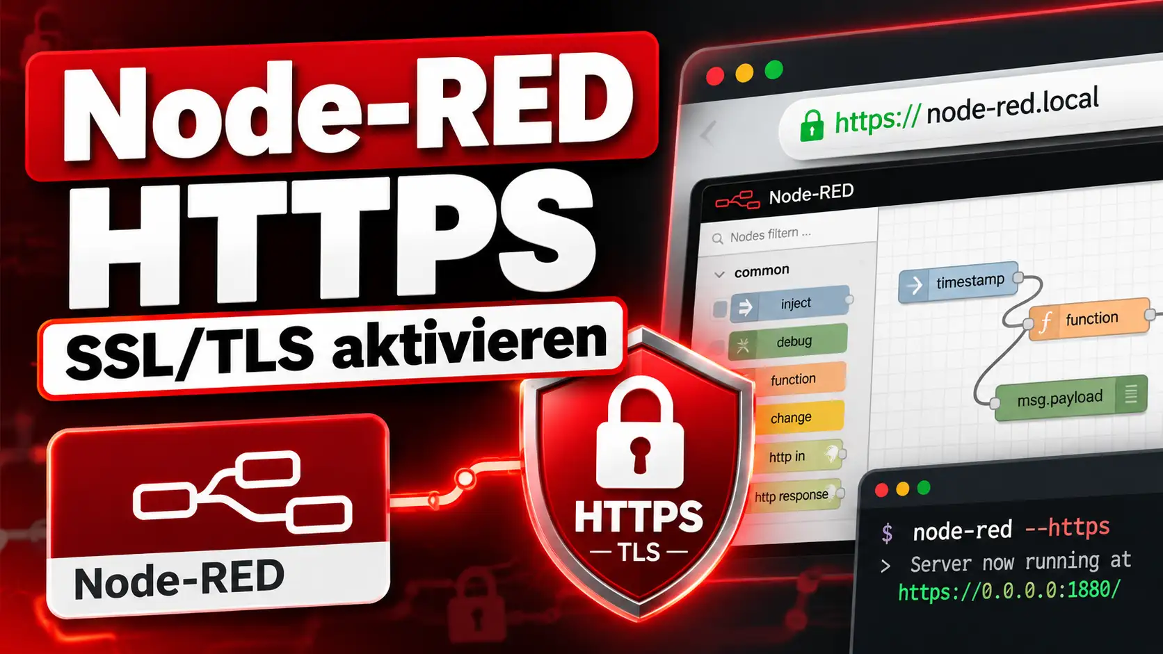 Node-RED HTTPS sicher aktivieren