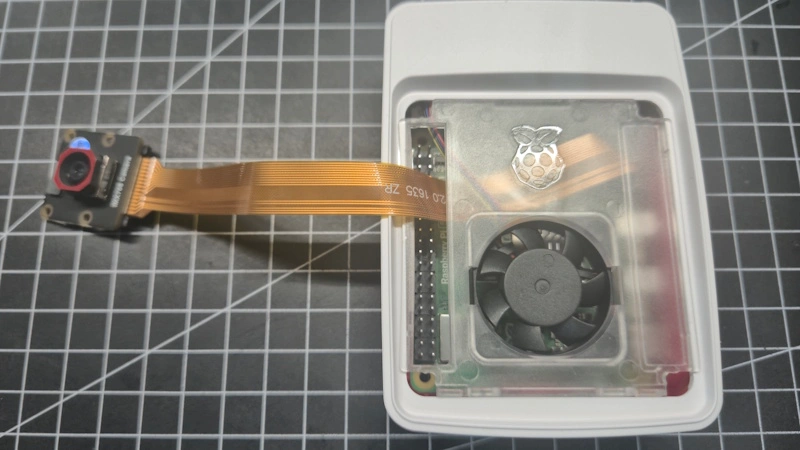 Raspberry Pi 5 - Waveshare IMX708 CAM - Durchführen im original Gehäuse des Pi #1